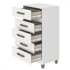 Cômoda Malta 5 Gavetas Branco - Fellicci