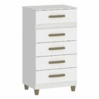 Cômoda Malta 5 Gavetas Branco - Fellicci