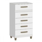 Cômoda Malta 5 Gavetas Branco - Fellicci