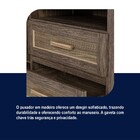 Cômoda Mato Grosso 1 Portas 3 Gavetas Com Espelho Imbuia Natu