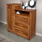 Cômoda Mato Grosso 1 Portas 3 Gavetas Com Espelho Ypê - Rodmó