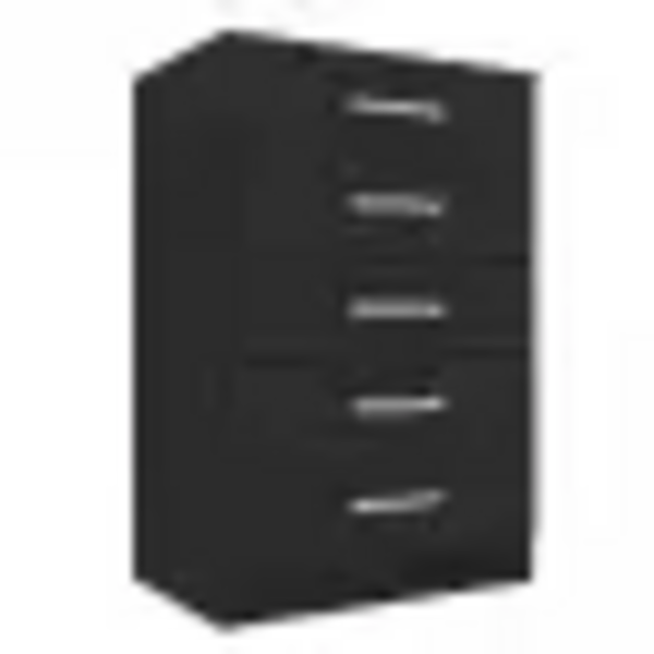 Cômoda Maxi Com 5 Gavetas Evidência Móveis Cor Preto