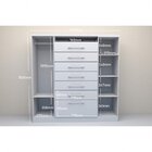 Cômoda Mega 2 Portas 7 Gavetas  Jequitibá/off White