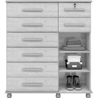 Cômoda Messina 1 Porta E 8 Gavetas – Móveis Lanza - Nevada