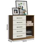 Comoda Mila 05 Gavetas 01 Porta 2014145 Armoveis