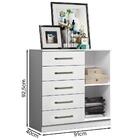 Comoda Mila 05 Gavetas 01 Porta 2014145 Armoveis