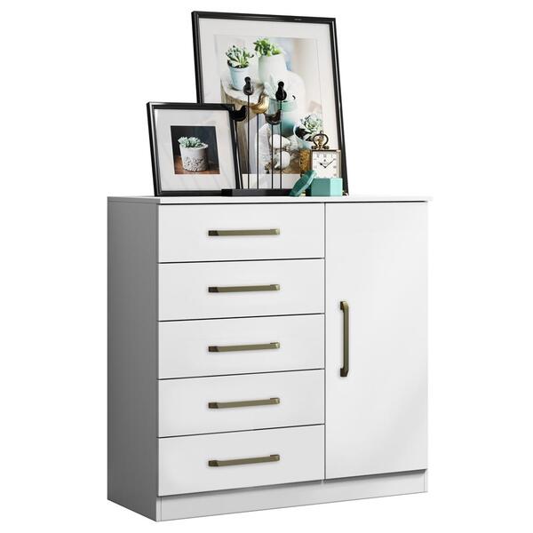 Comoda Mila 05 Gavetas 01 Porta 2014145 Armoveis