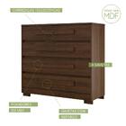 Cômoda Miray 4 Gv Jacarandá