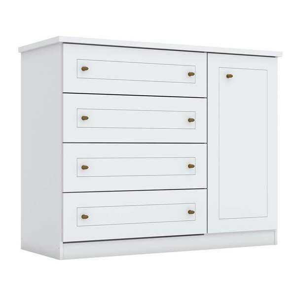 Cômoda Mississipi 1 Pt 4 Gv Branca