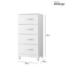 Cômoda Mobi 4 Gavetas - Móveis Albatroz