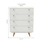 Cômoda Mode Plus 4 Gv Branca