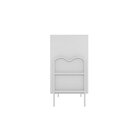 Cômoda Moderna 3 Gavetas 94x79cm Oasis Branco/branco