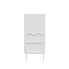 Cômoda Moderna 4 Gavetas 43x92cm Oasis Branco/branco