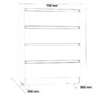 Cômoda Moderna E Resistente Com 4 Gavetas Espaçosas