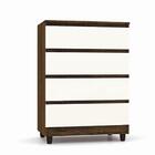 Cômoda Moderna E Resistente Com 4 Gavetas Espaçosas