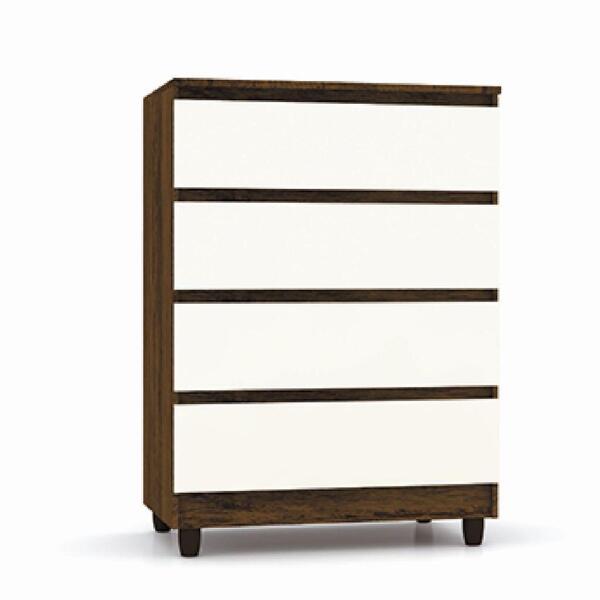 Cômoda Moderna E Resistente Com 4 Gavetas Espaçosas