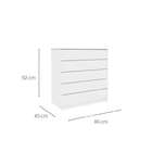 Cômoda Moines 5 Gv Neve