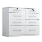 Comoda Monique 8 Gavetas Branca