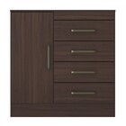 Cômoda Montevidéu 1 Porta 4 Gavetas Café Touch - Demóbile