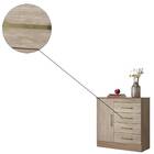 Cômoda Montevidéu 1 Porta 4 Gavetas Nogal Vanilla Tana Decor