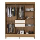 Cômoda Montevidéu E Guarda Roupa Casal Munique Amêndola Off W