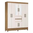 Cômoda Montevidéu E Guarda Roupa Casal Munique Amêndola Off W