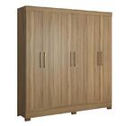 Cômoda Montevidéu E Guarda Roupa Casal Prático Amêndola Touch