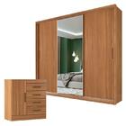 Cômoda Montevideu E Guarda Roupa Dalila 32411 Amendola Off Wh