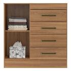 Cômoda Montevideu E Guarda Roupa Dalila 32411 Amendola Off Wh