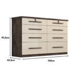 Comoda Monza 8 Gavetas