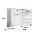 Comoda Monza 8 Gavetas Com Pés