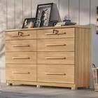 Comoda Monza 8 Gavetas Com Pés