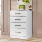 Cômoda Ms913 4 Gavetas Branco Moval