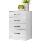 Cômoda Ms913 4 Gavetas Branco Moval