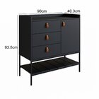 Cômoda Multifuncional Personal Quartos Preto