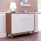 Cômoda Multimóveis Maria Retrô 2 Portas E 2 Gavetas Avelã/bra