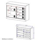 Cômoda Multimóveis Valentina 1 Porta E 4 Gavetas Branco