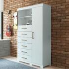 Cômoda Multiuso 1 1porta 6 Gavetas Com Pés Santos Andirá