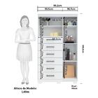 Cômoda Multiuso 1 1porta 6 Gavetas Com Pés Santos Andirá