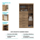 Comoda Multiuso 1 Porta 6 Gavetas Com Espelho Maraba Santos A