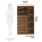 Cômoda Multiuso 1 Porta E 6 Gavetas Com Espelho Marabá Santos
