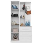 Cômoda Multiuso 3 Gavetas 1 Porta Espelho Brisa Demóbile