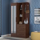 Cômoda Multiuso Brisa 1 Porta 3 Gavetas com Espelho Demóbile