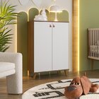 Cômoda Multiuso Infantil 2 Portas Encanto Nogal Manchester/ B