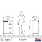 Cômoda Multiuso Infantil 2 Portas Encanto Nogal Manchester/ B