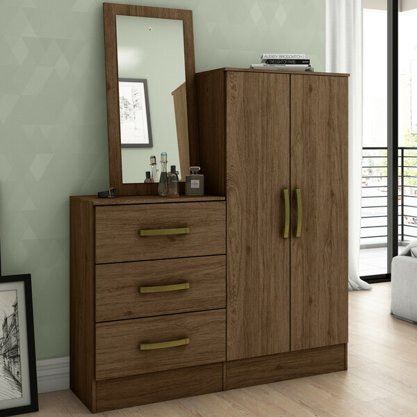 Cômoda Multiuso Liza 02 Portas 03 Gavetas Briz