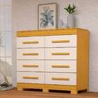 Cômoda Nalu 8 Gv Nature E Off White