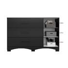 Cômoda Napoles 1 Porta 3 Gavetas - Preto Fosco - Albatroz