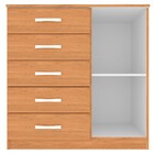 Cômoda Napoles 1 Porta 5 Gavetas Cinamomo - Panorama Móveis