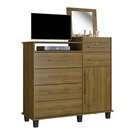 Cômoda New Brilhante Imbuia – Fabri Móveis